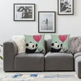 thumbnail image 3 of HENGT Cartoon Throw Pillow Covers Cute Animal Elephant and Panda are Grabbing Balloon Decorative Home Decor Outdoor Cushion Cases for  Room Sofa Couch, 3 of 6