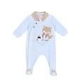 thumbnail image 1 of Mameluco Chicco Abertura Delantera Diseño Mapache azul cielo 56, 1 of 3