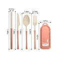 thumbnail image 3 of Fufafayo under $5 Travel Utensils, Reusable Cutlery Set with Carrying Case, Portable Eating Utensils with Spoon, Fork, Knife, Straw, Picnic Gear for Camping, Travel, Office Lunch, Outdoor Meals, 3 of 7