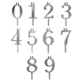 thumbnail image 2 of Reusable Number Birthday Candle Holders Set, Adjustable Silver Cake Topper Decorations, Digital Cake Candles Stand for Anniversary, Wedding, and Baking Party Accessories (1 Set), 2 of 8