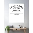 thumbnail image 2 of Steamed Hams (Black Variant) Poster Wall Art, Modern Wall Decor For Living Room Bedroom, 8x12 UNFRAMED, 2 of 3