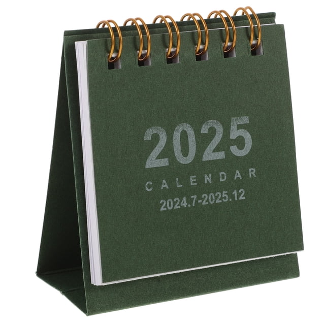 Desk Calendar Desk 2025 Table Calendar Desktop Calendar Spiral Binding Calendar Decoration