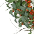 thumbnail image 3 of HomeRoots 516102 21 in. Artificial Mixed Assortment Wreath, Green & Orange, 3 of 3