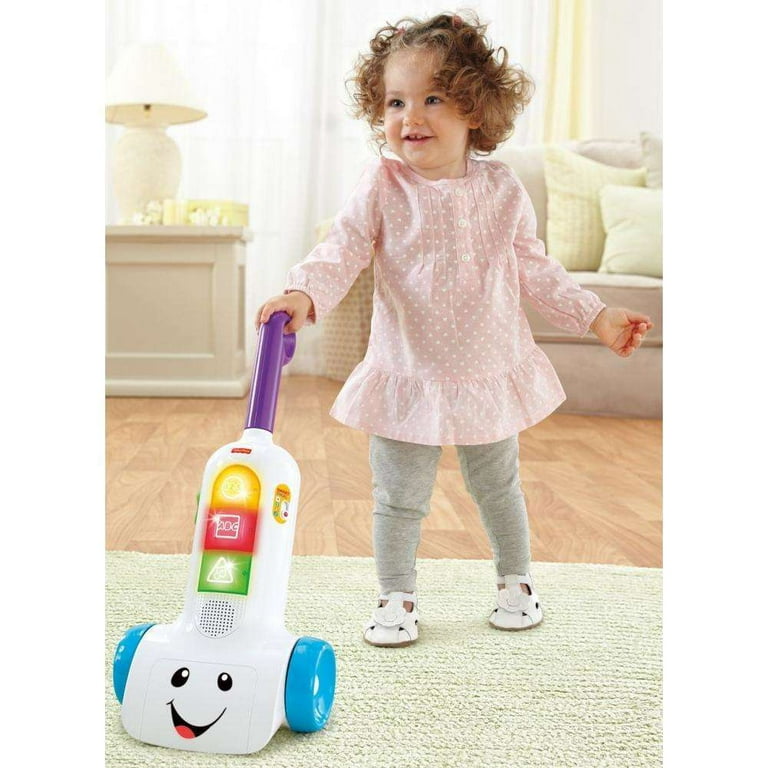 Fisher-Price Laugh and Learn Toddler Toy Vacuum with Lights Music and Song  887961600827