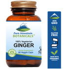 Ginger Capsules - 90 Kosher Vegan Caps with 1000mg Organic Ginger Root