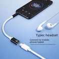 thumbnail image 2 of Cable adaptador de auriculares de cabeza plana hembra tipo C de 3,5 mm a cabeza redonda, conexión analógica, adaptador y convertidor de teléfono móvil, 2 of 5