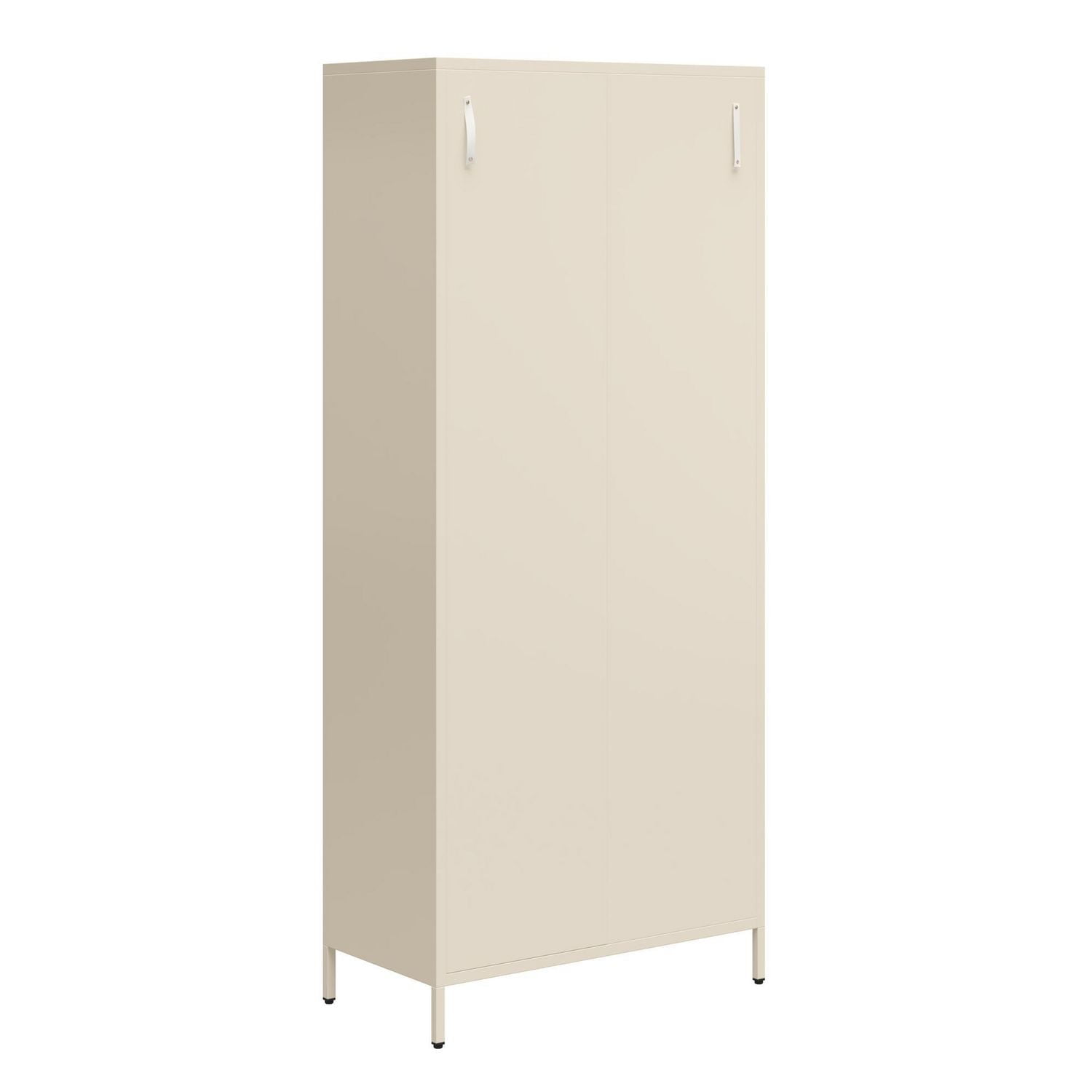 Mr. Kate Annie Tall Metal 2 Door Cabinet, Parchment