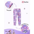 thumbnail image 3 of Outfit Disney Minnie Mouse para niña pequeña, forro polar borroso, color morado, 3T, 3 of 8