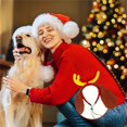 thumbnail image 5 of Dog Antler Headband Christmas Dogs for Medium Large Dogs, Dog Ears Ajustable Elastic Band Dogs for Christmas Party Decor,E, 5 of 6