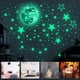 thumbnail image 2 of Muyoka 435 pegatinas de pared de estrellas que brillan en la oscuridad, estrellas brillantes para techo, estrellas luminosas y pegatinas de pared de luna, pegatinas de techo de estrella fluorescente p Muyoka Hogar, 2 of 6