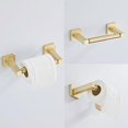 thumbnail image 4 of Brusehd Light Gold Bathroom Hardware Set 4 Pieces,Bathroom Accessories Set Stainless Steel Wall Mounted, Hand Towel Bar, Towel Ring, Robe Towel Hooks,Toilet Paper Holder,Towel Bar Set, 23.6 Inch…, 4 of 7