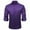 Purple, variant on Stamzod Summer Button Down Shirt Men Lightweight Long Sleeve Dress Shirts Business Casual Clothes for Men Black XXL