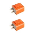 thumbnail image 4 of Redempat Motorcycle LED Flashers Adjustable Square Accessory Signal Indicator Motorbike Blinker Orange High-power Parts Orange 1pcs 2Set, 4 of 6