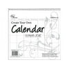 CYO Calendar 8" x 8" 14 Month Blank White