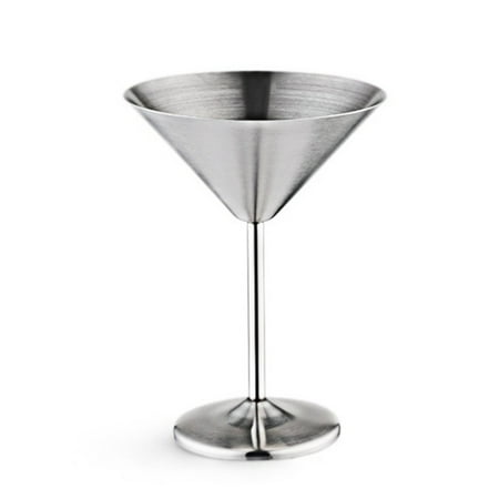 

Stainless Steel Glass High Base Wine Glass Unbreakable Wine Glass Metal Bar Champagne Glass Silver