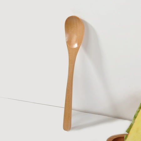 

MIARHB Wooden Spoon Fork Bamboo Kitchen Cooking Utensil Tools Soup-Teaspoon Tableware