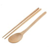 Kitchen Tableware Lunch Dinner Food Soup Wooden Chopsticks Spoon 1 Set