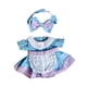 thumbnail image 3 of Ropa de Muñeca de peluche de 20 cm para vestir cómoda elegante para niñas y niños regalo de bricolaje accesorios para fotos falda azul violeta perfecl, 3 of 8