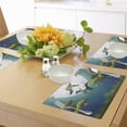 thumbnail image 4 of Ambesonne Dinosaur Place Mats Set of 4, Flying Cartoon Animals, Standard Size, Green White Blue, 4 of 6