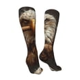 thumbnail image 3 of Pofeuu Funny Bald Eagle Print Stockings, Adult Running Hiking Socks for Youth and Adult-One Size, 3 of 8
