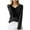 Black, variant on Female Sweaters Women's Wool Blend Summer Fall Tops Lightweight Business Casual Blouses Fall Sweater M