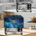 thumbnail image 4 of Whosucclay Turtle Hibiscus Galaxy Print Microwave Oven Dust Cover with Handle, Heat-Resistant Dust Cover Protections for Toaster Oven Universal Microwave Oven Grill Cover Protector-L, 4 of 7