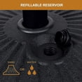 thumbnail image 6 of Glavbiku 20" Plastic Round Umbrella Stand Base with Steel Holder,Water Filled for Patio,Black,50lb, 6 of 11