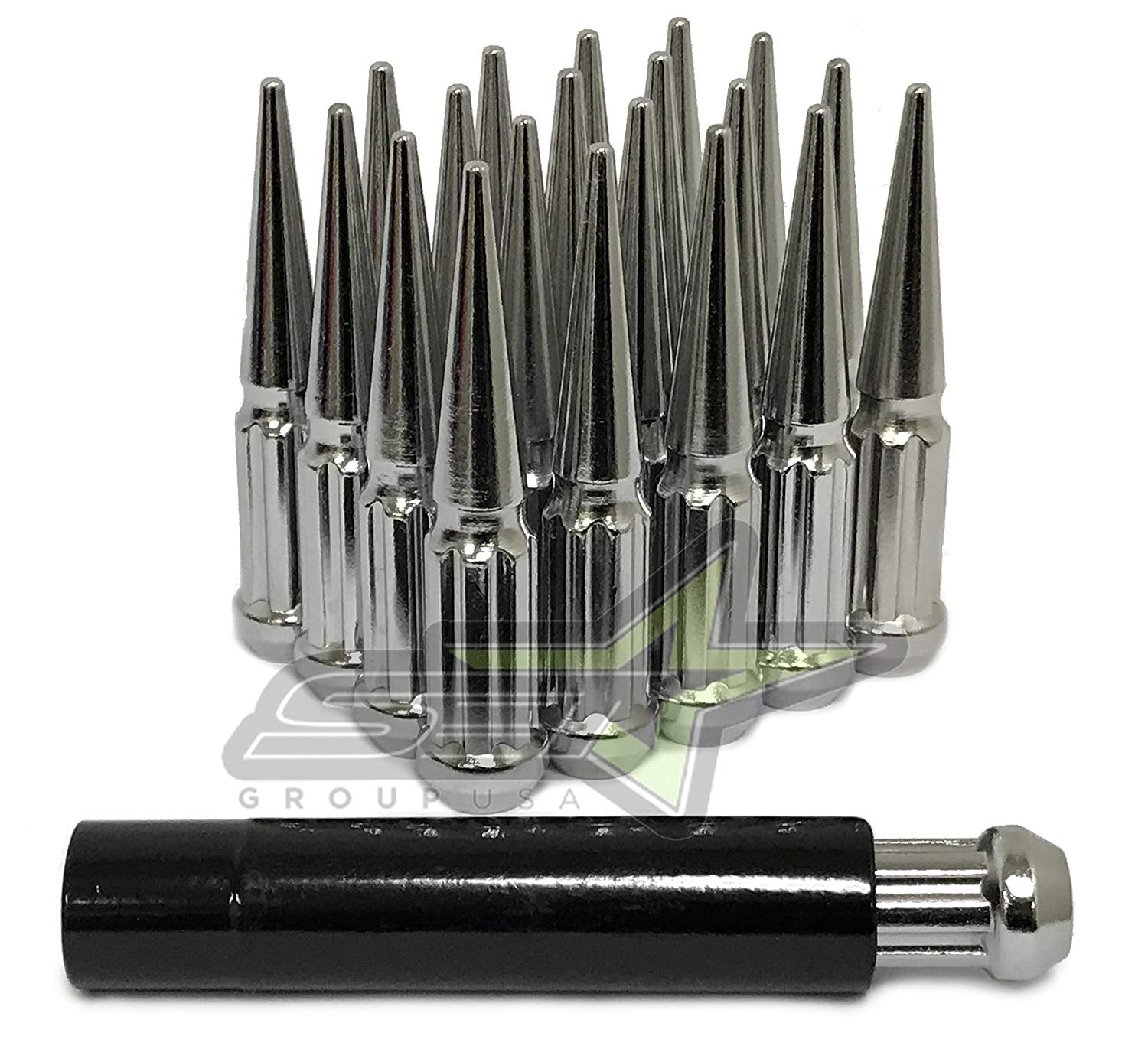 Details about  / 20PC ACURA 4.5/'/' TALL CHROME 14X1.5 SPLINE SPIKE LUG NUTS KEY FOR ACURA MODELS