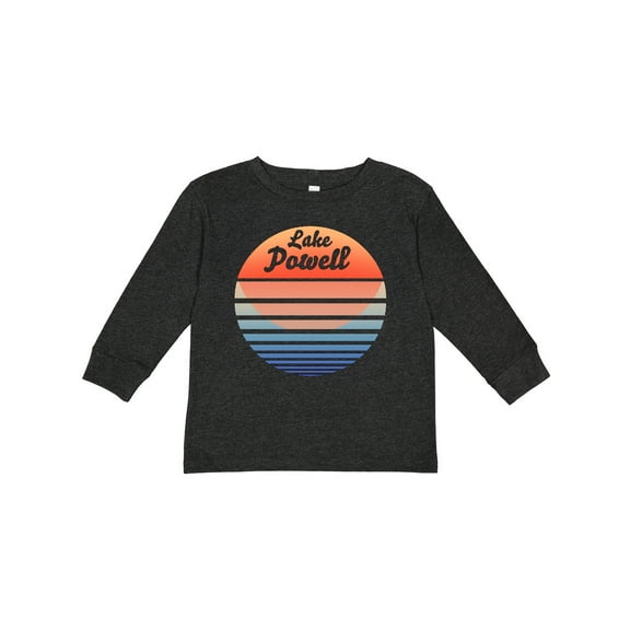Inktastic Lake Powell Retro Sunset Boys or Girls Long Sleeve Toddler T-Shirt