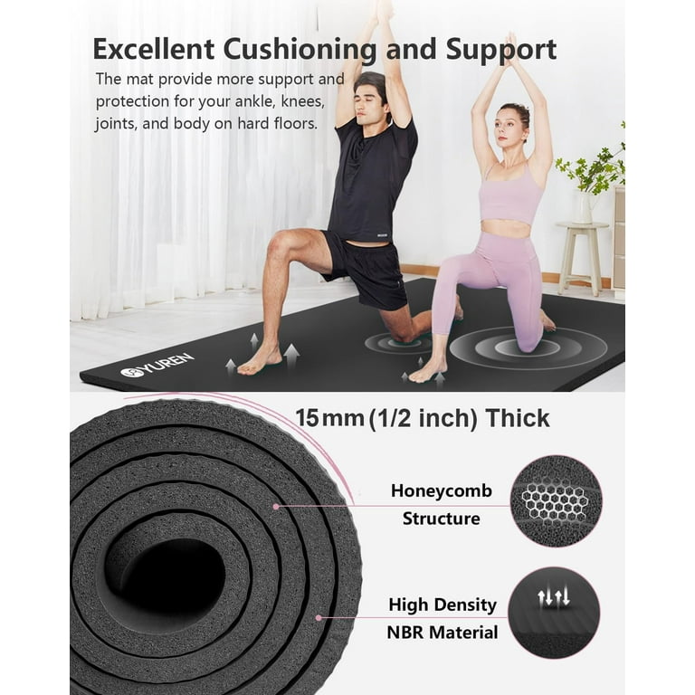 YR Large Yoga Exercise Mat 78x51