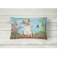 thumbnail image 2 of Carolines Treasures CK1254PW1216 Basenji Spring Canvas Fabric Decorative Pillow, 2 of 3