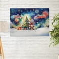 thumbnail image 2 of Merry Christmas and Happy New Year Santa Pitbull Holiday Xmas Winter 2025 Horizontal Matte Canvas Poster Terrier Dog Lover Wall Art Home Decor - 00024, 2 of 5