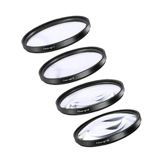 pitrice Close-up Filter Kit +1 +2 +4 +10 Lens Set for Digital Cameras 77mm