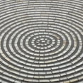 thumbnail image 6 of DecMode 38" x 12" Gray Mother of Pearl Shell Handmade Mosaic Inlay Geometric Coffee Table with Black Metal Legs, 1-Piece, 6 of 14