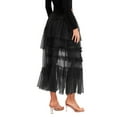 thumbnail image 3 of Lnzyyephy Women's Summer Long Mesh Skirt Solid Color Sheer Flowy Skirt for Travel, Beach, Photography, 3 of 8