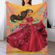 thumbnail image 1 of Manta de dibujos animados de Elena de Avalor, suave y acogedora manta de felpa para niños, niñas y adultos jóvenes, cálida manta de franela para sala de estar, dormitorio, sofá cama de 50 x 60, 1 of 8