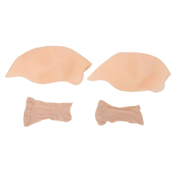 Latex Bald Cap Elastic Breathable Lifelike Bald Head Wig Cap for Cosplay Costume Kids Teens Adults 2 Pack
