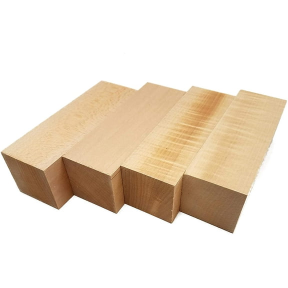 Basswood Carving Blocks - 2" x 2" x 6" (4 Pcs)