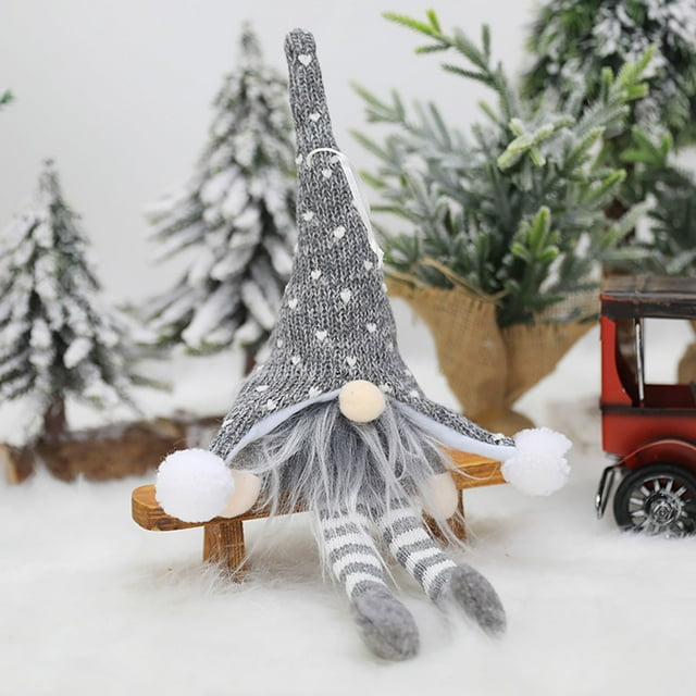 Adornos para árboles de Navidad Feliz Navidad Decoración Luces Rudolph Enano Muñeca sin rostro Adornos de gnomos Wmkox8yii gf5778