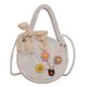 thumbnail image 1 of Bolsos cruzados para mujer, bolso de paja tejido con lazo, bolsos de playa informales para mujer (blanco) Likrtyny Para Estrenar, 1 of 9