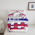 thumbnail image 5 of Erosebridal Football Themed Comforter for Twin Bed,Football Fans Bedding Set,Football Lovers Comforter Sets,Red Blue Gray Duvet Insert with 1 Pillowcase(Buffalo), 5 of 6