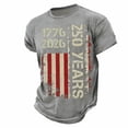 thumbnail image 3 of Tiijoy Boys USA 250th Anniversary T-Shirt Independence Day Short Sleeve Tshirt, Sizes 1-14, 3 of 3
