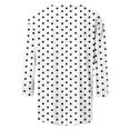 thumbnail image 6 of Weikingp Basic Tees For Women Tunic Tee Dressy Tee Shirts For Women Plus Size Tops For Women Floral Shirts For Women White 2XL Clearance！, 6 of 6