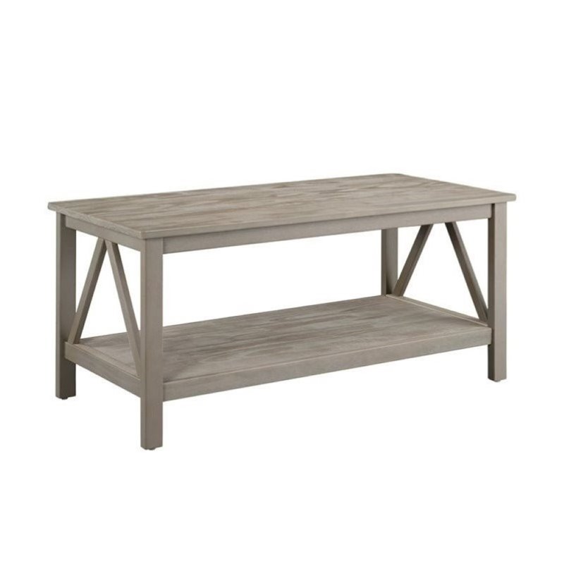 Atlin Designs Coffee Table In Rustic Gray