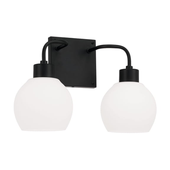 Capital Lighting 120021MB-540 Tanner 2 Light 15" Wide Vanity Light - Black