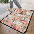 thumbnail image 4 of Shih Tzu Dog and Pioneer Flower Door Rugs,Washable Non Slip Door Mats Indoor,Decorative Door Mats,Entry Mat Indoor for Entrance,Bedroom,Kitchen,Bathroom,30"x17", 4 of 6