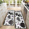 thumbnail image 4 of Kitchen Rugs Sets Of 2,Black Halloween Witchcraft Elements Anti Fatigue Kitchen Mat Rugs Non Slip Washable,Decorative Kitchen Floor Mats for Kitchen,Sink,Laundry,17"x47"+17"x47", 4 of 5