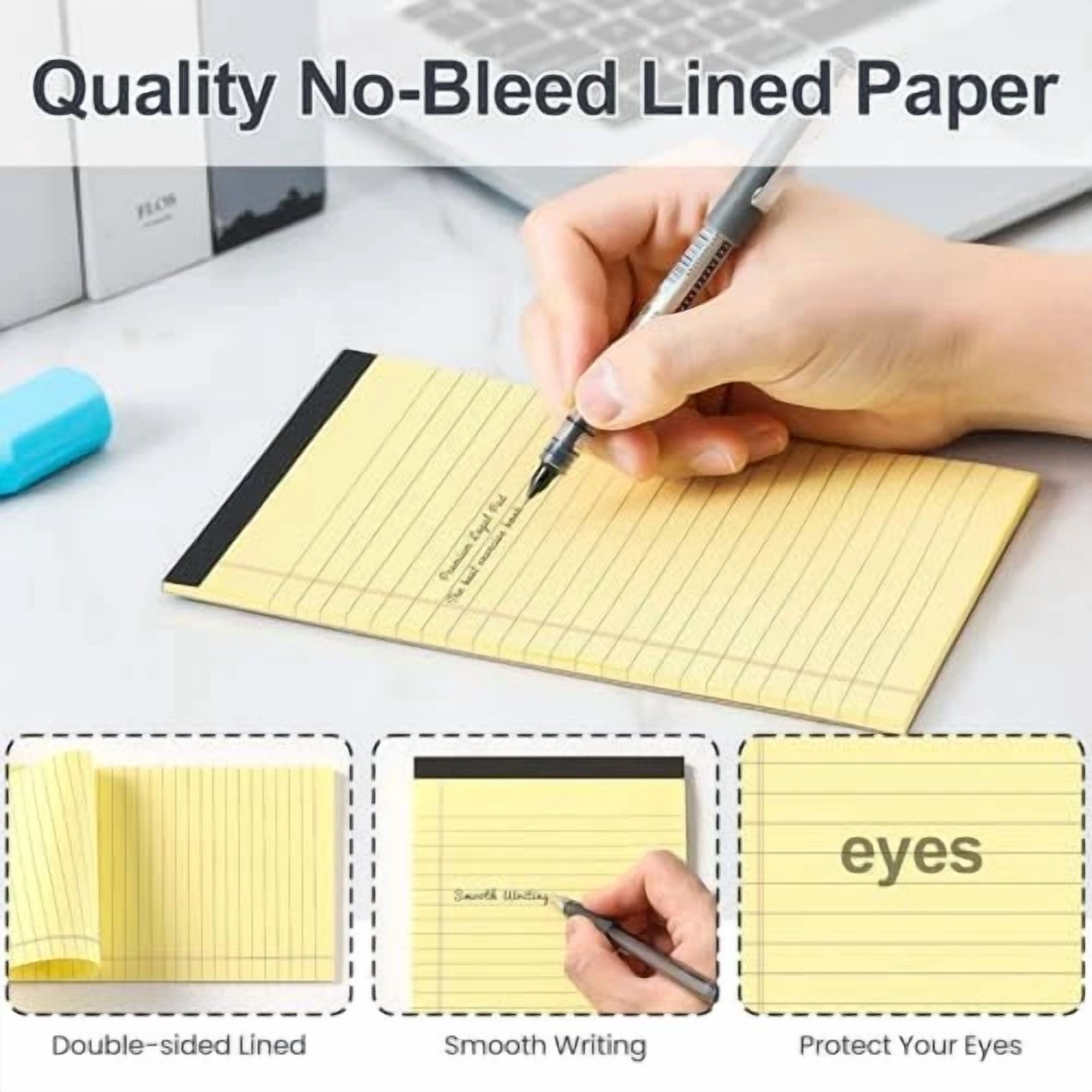 Note Pads 5x8,[7 Pack] Colorful Narrow Ruled Legal Pads,Micro Writing Pads