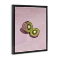 thumbnail image 2 of Stupell Industries Contemporary Pink Glimmer Kiwi Black Floating Frame Canvas Art, 17 x 21, by LISH Creative, 2 of 8