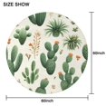 thumbnail image 6 of Cactus Pattern Round Tablecloth 60" X 60",Wrinkle Wipeable Table Cloth for Kitchen Dining Room Picnic Patio Party, 6 of 6